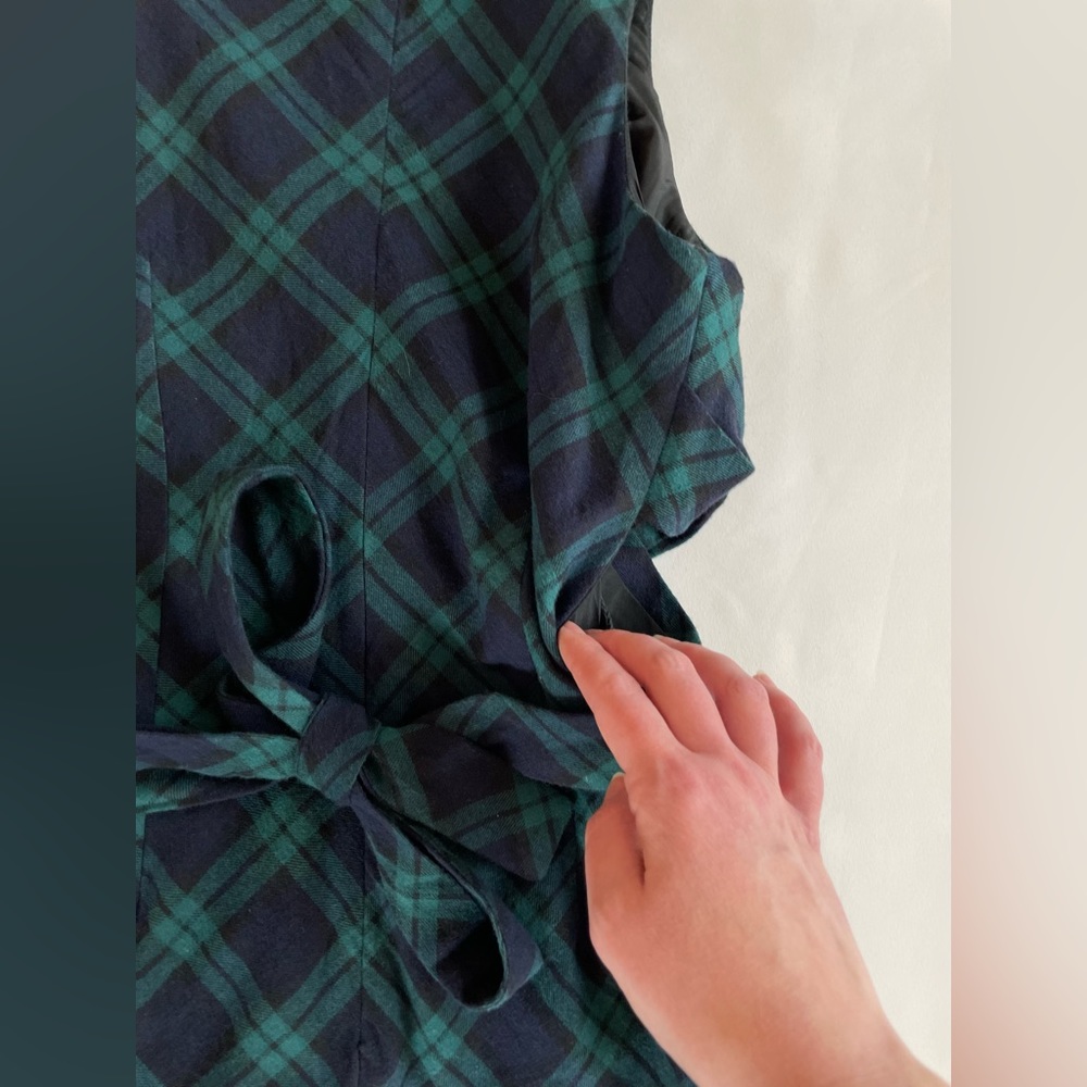 DO+BE Dress Women’s Cutout Wrap Midi Tartan ‘Plaid Behavior' Small - Picture 13 of 16